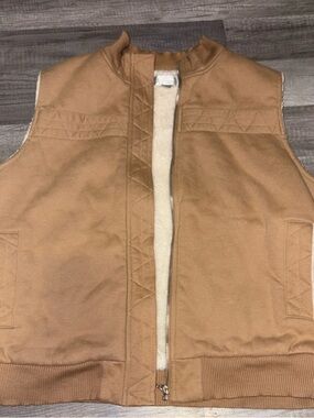 Studio Works Caramel Sherpa-Lined Women's Vest